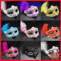Mặt Nạ Lông Vũ Công Chúa - Mặt Nạ Halloween và Giáng Sinh Sang Trọng, Dễ Dàng Phối Đồ Thời Trang, Tiệc Hóa Trang