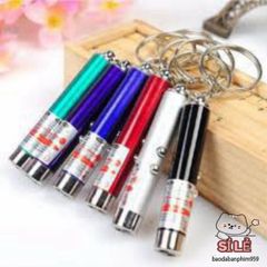 Móc Chìa Khóa Đèn Pin Laser Chiếu Sáng - Đèn Pin Đa Năng Tiện Dụng, Phát Hiện Tiền Giả Hữu Ích