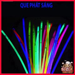 Que Phát Sáng Đa Màu - Bộ 100 Que Dùng Một Lần Kèm Đầu Nối Tạo Vòng - Đồ Chơi Tiệc Tối Vui Nhộn Dành Cho Mọi Lứa Tuổi