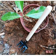 Bộ Dụng Cụ Làm Vườn Mini 3 Món - Xẻng, Cào Đất, Cây Ba Chia - Dụng Cụ Hoàn Hảo Cho Tín Đồ Yêu Cây Cảnh Tại Nhà