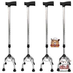Gậy Chống Gấp Gọn Fuzy Có Đèn Pin và Đế Chống Trượt - Giải Pháp An Toàn Cho Người Cao Tuổi, Hỗ Trợ Đi Lại Tự Tin