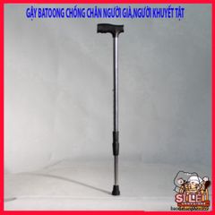 Gậy Batoong 4 Chân INOX Điều Chỉnh Chiều Cao - Dụng Cụ Hỗ Trợ Di Chuyển An Toàn cho Người Cao Tuổi