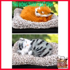 Thú Bông Khử Mùi Ô Tô Hình Chó Mèo Sói Gấu 99% Giống Thật - Lõi Than Hoạt Tính Lọc Khí, Phụ Kiện Cao Cấp Trang Trí Xe