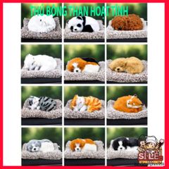Thú Bông Khử Mùi Ô Tô Hình Chó Mèo Sói Gấu 99% Giống Thật - Lõi Than Hoạt Tính Lọc Khí, Phụ Kiện Cao Cấp Trang Trí Xe