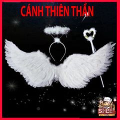 Cánh Cosplay Cục Cưng Đen/Trắng/Đỏ - Phụ Kiện Hóa Trang Lông Vũ Mềm Mại Cho Trẻ Em & Người Lớn - Độc Đáo Dịp Lễ Hội