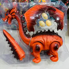 Đồ Chơi Khủng Long Có Cánh Chạy Bằng Pin - Đẻ Trứng, Hiệu Ứng Đèn Âm Thanh - Quà Tặng Trẻ Em Sáng Tạo King of Dinosaurs