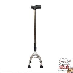 Gậy Tập Đi Inox 3, 4 Chân - Hỗ Trợ Di Chuyển An Toàn Cho Người Lớn Tuổi, Điều Chỉnh Chiều Cao Linh Hoạt