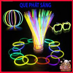 Hộp 100 Que Phát Sáng Đa Màu - Vòng Đeo Tay Dạ Quang Tiện Lợi Cho Tiệc Tối và Sự Kiện Ngoài Trời