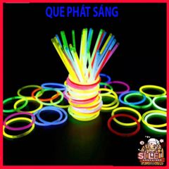 Hộp 100 Que Phát Sáng Đa Màu Kèm 100 Đầu Nối Tạo Vòng Đeo Tay Dạ Quang - Đồ Chơi Tiệc Tùng Vui Nhộn, An Toàn và Dễ Sử Dụng