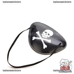 Mặt nạ che một mắt với kiểu dáng đầu lâu độc đáo cho lễ hội Halloween, hoàn hảo cho tạo hình hải tặc.