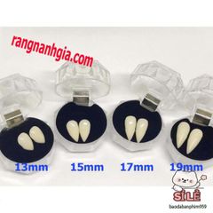Bộ Răng Nanh Giả Sứ Hóa Trang - Kèm Keo Gắn & 3 Viên Tạo Máu Cho Ma Cà Rồng - Phụ Kiện Halloween Độc Đáo