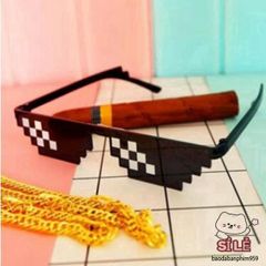 Kính Mát Thug Life Unisex - Phụ Kiện Thời Trang Cá Tính, Độc Đáo Dành Cho Tiệc Tùng và Sự Kiện, Chất Liệu Bền Bỉ, Thoải Mái