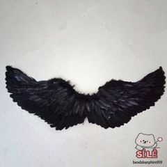 Cánh Cụp Cosplay Lễ Hội Thiên Thần - Cánh Lông Vũ Trắng/Đen/Hồng cho Halloween - Trang Phục Hóa Trang Độc Đáo