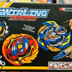 Đồ Chơi 4 Con Quay Có Tay Cầm Rút Dây và Sàn Thi Đấu 329-53 Swirling Storm - Đồ Chơi Vui Nhộn Phát Triển Kỹ Năng Trẻ Em