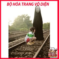 Bộ Cosplay Vô Diện Spirited Away - Đồ Hóa Trang Anime Kèm Găng Tay và Mặt Nạ cho Trẻ Em và Người Lớn