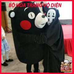 Bộ Cosplay Vô Diện Spirited Away - Đồ Hóa Trang Anime Kèm Găng Tay và Mặt Nạ cho Trẻ Em và Người Lớn
