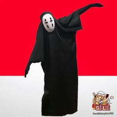 Bộ trang phục Vô Diện Spirited Away - Áo quần, găng tay và mặt nạ Cosplay Anime cho trẻ em và người lớn