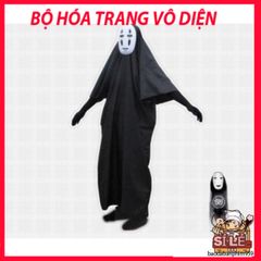 Bộ trang phục Vô Diện Spirited Away - Áo quần, găng tay và mặt nạ Cosplay Anime cho trẻ em và người lớn