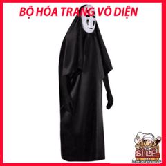 Bộ hóa trang Halloween Vô Diện đa kích thước - Áo choàng, găng tay và mặt nạ Spirited Away dành cho trẻ em và người lớn