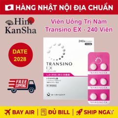 Viên Uống Giảm Nám Tàn Nhang Transino EX Whitening Nhật Bản - Giúp Da Sáng Mịn & Mờ Tàn Nhang - 240 Viên Chăm Sóc Da