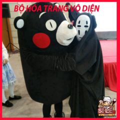 Bộ trang phục cosplay Vô Diện - Áo choàng đen và mặt nạ theo phong cách Spirited Away cho lễ hội và cosplay, kích thước đa dạng cho mọi lứa tuổi.