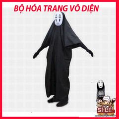 Bộ Trang Phục Hóa Trang Nhân Vật MA VÔ DIỆN từ Phim Hoạt Hình Hayao Miyazaki - Áo Choàng, Mặt Nạ và Găng TAY cho Trẻ Em và Người Lớn