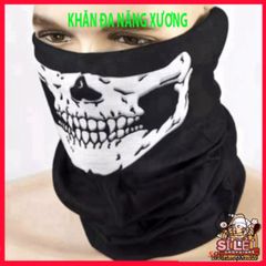 Khăn Phượt Đazinăng Trùm Đầu Chống Chói Chống Bụi - Khẩu Trang Độc Đáo Hoa Văn Xương Thời Trang Du Lịch
