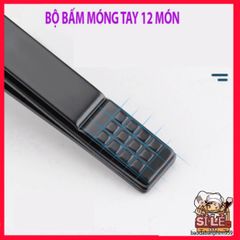 Bộ cắt móng tay 12 món cao cấp, dụng cụ làm đẹp chất liệu thép bền, sang trọng trong hộp da - Chăm sóc móng hoàn hảo tại nhà