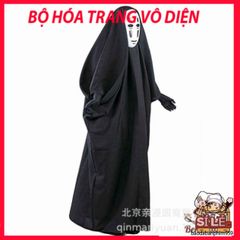 Bộ Trang Phục Cosplay Vô Diện Spirited Away - 3 Món Áo Quần, Mặt Nạ, Găng Tay Cho Dịp Hóa Trang & Lễ Hội