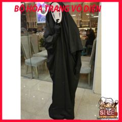 Bộ trang phục Cosplay Vô Diện Spirited Away - Áo choàng, mặt nạ, găng tay Halloween độc đáo, hoàn hảo cho sự kiện và lễ hội