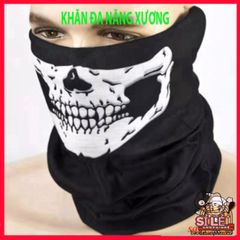 Khăn Phượt Đa Năng Trùm Đầu Bịt Mặt Chống Nắng Chống Bụi Hoa Văn Xương Cho Người Thích Mạo Hiểm và Hoạt Động Ngoài Trời