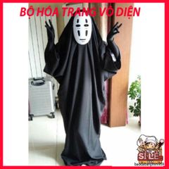 Bộ trang phục hóa trang Vô Diện - Costumes Halloween đồng phục Spirited Away cho cosplay, phong cách bí ẩn và độc đáo