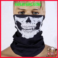 Khẩu Trang Che Mặt 3D Hình Đầu Lâu Punisher - Khăn Đa Năng Cá Tính Cho Thể Thao Ngoài Trời, Chống Nắng và Lạnh