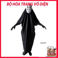 Bộ Trang Phục Cosplay Vô Diện Kaonashi - Hóa Trang Hayao Miyazaki Spirited Away Cho Trẻ Em & Người Lớn, Đồ Chơi Hóa Trang Anime