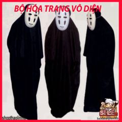 Bộ Trang Phục Cosplay Vô Diện Kaonashi - Hóa Trang Hayao Miyazaki Spirited Away Cho Trẻ Em & Người Lớn, Đồ Chơi Hóa Trang Anime
