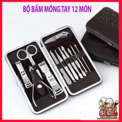 Bộ Dụng Cụ Cắt Móng Tay 12 Món Cao Cấp - Hộp Sang Trọng Tiện Lợi Dành Cho Chăm Sóc Móng Tại Nhà, Quà Tặng Ý Nghĩa