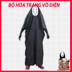 Trang phục Vô Diện Kaonashi Halloween/Cosplay - Bộ đồ Anime Spirited Away cho người lớn và trẻ em, chất liệu cao cấp, tiện lợi.