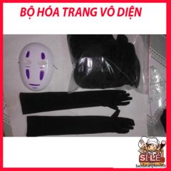 Trang phục Vô Diện Kaonashi Halloween/Cosplay - Bộ đồ Anime Spirited Away cho người lớn và trẻ em, chất liệu cao cấp, tiện lợi.