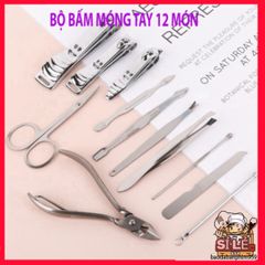 Bộ Dụng Cụ Chăm Sóc Móng Tay 12 Món - Kềm Bấm, Cắt Móng, Hộp Đựng Sang Trọng, Tiện Lợi Giúp Bạn Làm Đẹp Ở Mọi Nơi