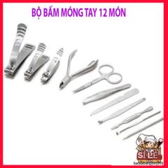 Bộ Dụng Cụ Chăm Sóc Móng Tay 12 Món - Kềm Bấm, Cắt Móng, Hộp Đựng Sang Trọng, Tiện Lợi Giúp Bạn Làm Đẹp Ở Mọi Nơi