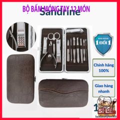 Bộ Dụng Cụ Làm Móng Tay Móng Chân 12 Món Thép Không Gỉ Sandrine BMT2 - Chăm Sóc Cá Nhân Cao Cấp Tại Nhà