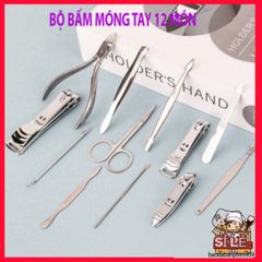 Bộ Dụng Cụ Làm Móng Tay Móng Chân 12 Món Thép Không Gỉ Sandrine BMT2 - Chăm Sóc Cá Nhân Cao Cấp Tại Nhà