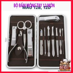 Bộ Dụng Cụ Làm Móng Tay Móng Chân 12 Món Thép Không Gỉ Sandrine BMT2 - Chăm Sóc Cá Nhân Cao Cấp Tại Nhà