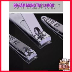 Bộ Dụng Cụ Chăm Sóc Móng Tay 12 Món Đa Năng Bằng Inox Cao Cấp - Bộ Cắt Móng Sang Trọng Tiện Lợi Tại Nhà