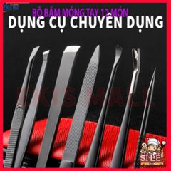 Bộ Bấm Móng Tay 12 Món Thép Không Gỉ Cao Cấp - Dụng Cụ Chăm Sóc Móng Tiện Dụng Tại Nhà - Quà Tặng Thích Hợp Cho Mọi Đối Tượng