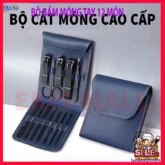Bộ Bấm Móng Tay 12 Món Thép Không Gỉ Cao Cấp - Dụng Cụ Chăm Sóc Móng Tiện Dụng Tại Nhà - Quà Tặng Thích Hợp Cho Mọi Đối Tượng