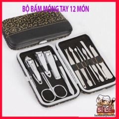 Bộ Kềm Làm Móng 12 Món Cao Cấp - Dụng Cụ Chăm Sóc Móng Tại Nhà Thiết Kế Nhỏ Gọn, Sang Trọng và Tiện Lợi