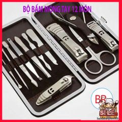 Bộ Dụng Cụ Làm Nail Chuyên Nghiệp 12 Món - Dụng Cụ Cắt Móng Tay Cao Cấp, Tiện Lợi Tại Nhà, Quà Tặng Ý Nghĩa