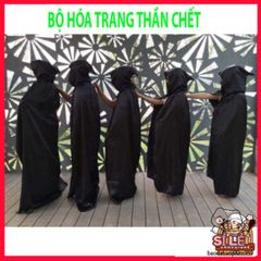 Bộ Trang Phục Hóa Trang Thần Chết Halloween Cho Nam Nữ - Áo Quần Ma Quái Độc Đáo, Chất Liệu Polyester Cao Cấp