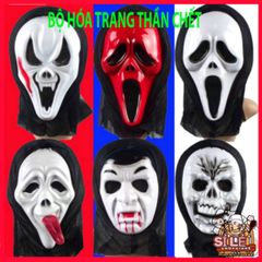 Mặt Nạ Thần Chết Scream Halloween - Phụ Kiện Hóa Trang Kinh Dị Độc Đáo Chất Lượng Cao, Sẵn Sàng Bén Nhạy trong Tiệc Tùng